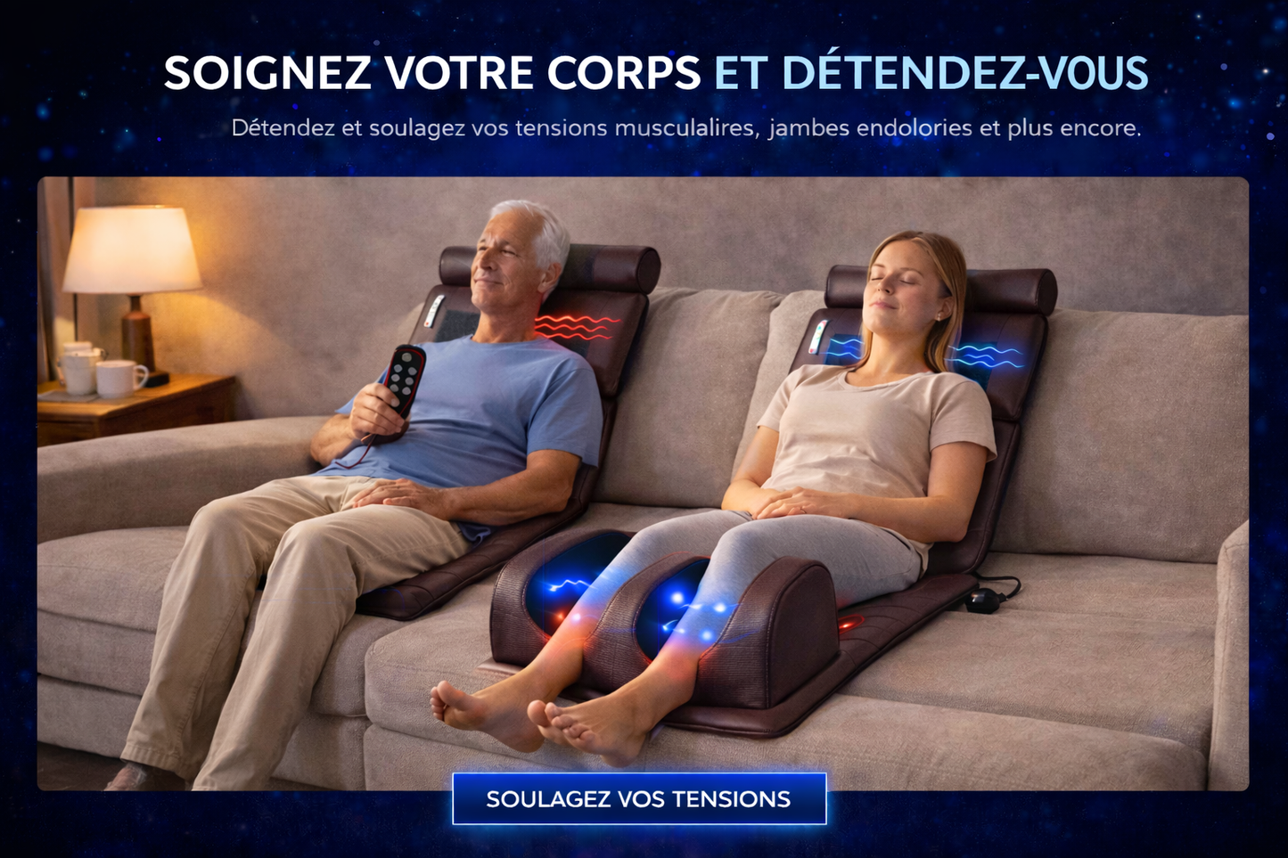 Matelas de Massage Bien-Être Chauffant