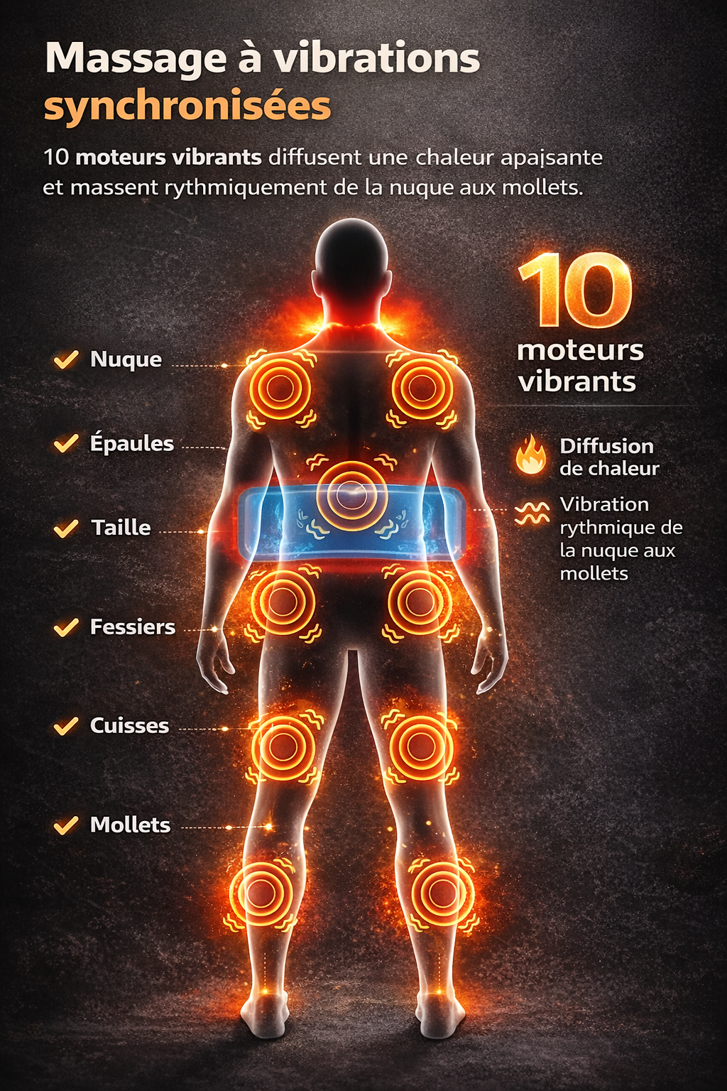 Matelas de Massage Bien-Être Chauffant